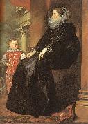 Dyck, Anthony van Genoese Noblewoman with her Son Sweden oil painting artist